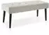 TecTake Sitzbank Glora Samtoptik taupe, 95x38x45cm, 220kg (406365)