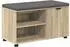 vidaXL Flurbank mit Kissen und Regal Sonoma-Eiche 80x38x46cm (891506)
