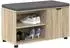 vidaXL Flurbank mit Kissen und Regal Sonoma-Eiche 80x38x46cm (891506)