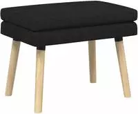 vidaXL Doppellagige Bank Schwarz 60 x 40 x 46 cm Stoff
