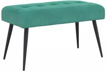 vidaXL Sitzbank mit Knopfheftung, t&uuml;rkis, Samt, 80x40x46cm (42038525)