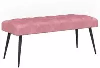 vidaXL Bank mit Knopfheftung Rosa 110 x 40 x 46 cm Samt