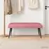 vidaXL Sitzbank mit Knopfheftung, Samt, rosa, 110x40x46cm (42038575)