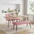 vidaXL Sitzbank mit Knopfheftung, Samt, rosa, 110x40x46cm (42038575)