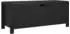 vidaXL Sitzbank mit Stauraum und Kissen, schwarz, 105x40x45cm, Holzwerkstoff (326769)