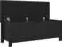 vidaXL Sitzbank mit Stauraum und Kissen, schwarz, 105x40x45cm, Holzwerkstoff (326769)