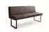 Kawola ELEEN Esszimmerbank Leder dunkelbraun, 163cm (KA436403L9)