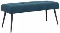 vidaXL Bank mit Knopfheftung Blau 110 x 40 x 46 cm Samt