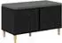 vidaXL Flurbank mit Kissen und Stauraum, schwarze Eiche, 80x38x46cm (891529)