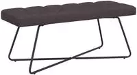 vidaXL Bank mit Knopfheftung Dunkelbraun 110 x 40 x 46 cm Stoff