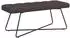 vidaXL Sitzbank mit Knopfheftung, dunkelbraun, Stoff, 110x40x46cm (42038375)