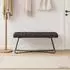 vidaXL Sitzbank mit Knopfheftung, dunkelbraun, Stoff, 110x40x46cm (42038375)