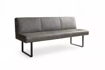 Kawola ELEEN Esszimmerbank Leder anthrazit, 223cm (KA436405L9)