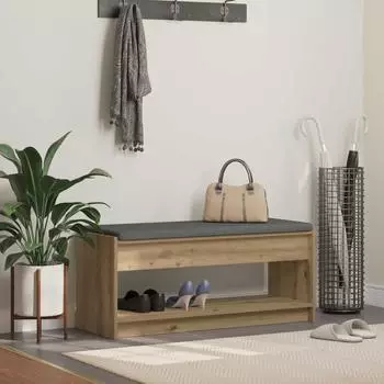 vidaXL Flurbank Artisan-Eiche 103x38x45cm