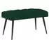 vidaXL Sitzbank mit Knopfheftung, Samt, dunkelgrün, 80x40x46cm (42038559)