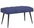 vidaXL Sitzbank mit Knopfheftung, Samt, polizeiblau, 80x40x46cm (42038569)