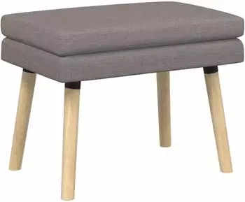 vidaXL Doppellagige Sitzbank taupe, Stoff, 60x40x46cm (42038423)