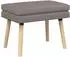 vidaXL Doppellagige Sitzbank taupe, Stoff, 60x40x46cm (42038423)