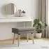 vidaXL Doppellagige Sitzbank taupe, Stoff, 60x40x46cm (42038423)