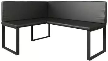 VICCO Ravon Eckbank schwarz 120x150cm (58493)