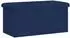 vidaXL Klappbare Aufbewahrungsbank Leinen, blau, 80L, 180kg (42045232)