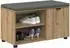 vidaXL Flurbank mit Kissen Artisan-Eiche 80x38x46cm