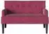 vidaXL Chesterfield Bank weinrot Samt, 112x65,5x75cm