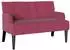 vidaXL Chesterfield Bank weinrot Samt, 112x65,5x75cm