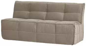 vtwonen Cluster Sitzbank mit R&uuml;ckenlehne, Boucl&eacute;, warmes Taupe, 164cm