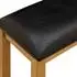 vidaXL Esstischbank Massivholz Eiche, schwarz, 95x32x45cm (42039173)