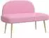vidaXL Gepolsterte Bank mit Rückenlehne, rosa, 110x60x76cm (42040768)