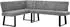 Beautysofa Velto Eckbank L-Form, Bouclé-Stoff, grau, 203x162cm (800001890730)