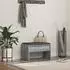 vidaXL Flurbank mit Kissen, grau Sonoma, 63x38x40cm (891549)
