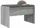 vidaXL Flurbank mit Kissen, grau Sonoma, 63x38x40cm (891549)