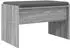 vidaXL Flurbank mit Kissen, grau Sonoma, 63x38x40cm (891549)