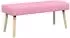 vidaXL Kanalgepolsterte Bank, rosa, Stoff, 110x40x46cm (42038499)