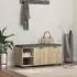 vidaXL Flurbank mit Kissen und Regal Sonoma-Eiche 100x38x46cm (891514)