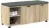 vidaXL Flurbank mit Kissen und Regal Sonoma-Eiche 100x38x46cm (891514)