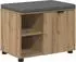 vidaXL Flurbank mit Kissen Artisan-Eiche 60x38x46cm