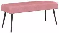 vidaXL Bank mit Knopfheftung Rosa 80 x 40 x 46 cm Samt