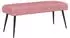 vidaXL Sitzbank mit Knopfheftung, rosa, Samt, 80x40x46cm (42038519)