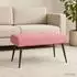 vidaXL Sitzbank mit Knopfheftung, rosa, Samt, 80x40x46cm (42038519)
