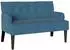 vidaXL Chesterfield Sitzbank blau, Samt, 112x65,5x75cm