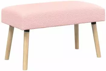 vidaXL Sitzbank rosa Boucl&eacute; 80x40x46cm (42038407)