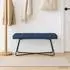 vidaXL Sitzbank mit Knopfheftung, blau, Stoff, 110x40x46cm (42038379)
