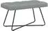 vidaXL Sitzbank mit Knopfheftung, hellgrau, Stoff, 80x40x46cm (42038357)