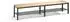 C+P Umkleidebank Basic mit Schuhrost, 1960x420x353mm, schwarzgrau
