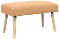 vidaXL Bank Uni Beige 80 x 40 x 46 cm Boucl&eacute;