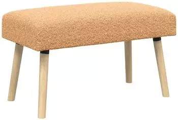 vidaXL Sitzbank Boucl&eacute; beige 80x40x46cm