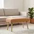 vidaXL Sitzbank Bouclé beige 80x40x46cm